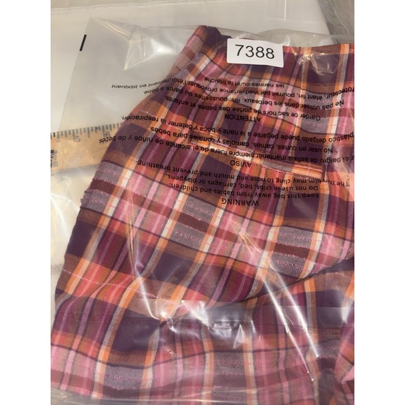 Maeve Sunday Plaid Mini Skort Anthropologie 4 Petite Red Pink - Picture 11 of 11